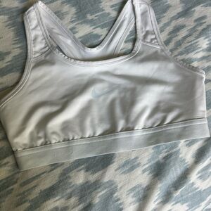 Girls Nike Drifit Racerback White Sports Bra size Large